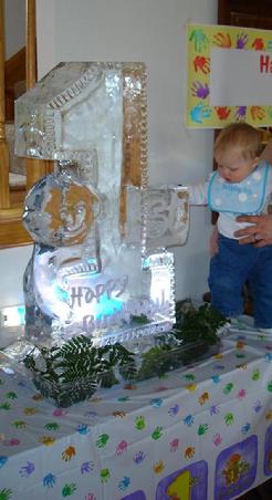 1st birthday ice sculpture worldclassice.com